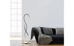 LED-Stehleuchte Twist, schwarz