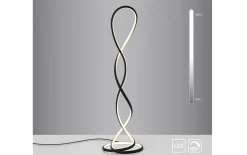 LED-Stehleuchte Twist, schwarz