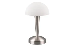LED-Tischleuchte Canaria, Nickel/weiß, inkl. Touch Dimmer