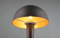LED-Tischleuchte Canaria, schwarz/goldfarbig, inkl. Touch Dimmer