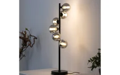 LED-Tischleuchte Dubai, schwarz/grau