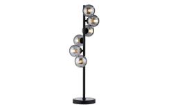 LED-Tischleuchte Dubai, schwarz/grau