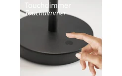 LED-Tischleuchte Elmo, schwarz
