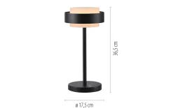 LED-Tischleuchte Elmo, schwarz