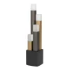 LED-Tischleuchte ESTANTERIOS, schwarz/braun, inkl. Touchdimmer