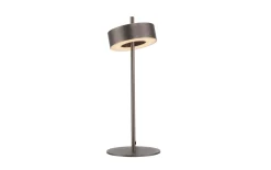 LED-Tischleuchte Q-Rotate, dunkelbraun, inkl. Smarthomefunktion