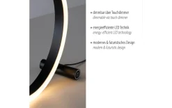 LED-Tischleuchte Ritus, anthrazit, 28 cm