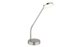 LED-Tischleuchte Silvio, nickel, inkl. Memoryfunktion