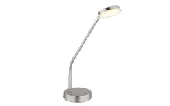 LED-Tischleuchte Silvio, nickel, inkl. Memoryfunktion