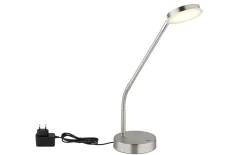 LED-Tischleuchte Silvio, nickel, inkl. Memoryfunktion