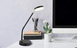 LED-Tischleuchte Silvio, schwarz, inkl. Memoryfunktion