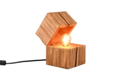 LED-Tischleuchte Treasure, holzfarbig