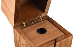 LED-Tischleuchte Treasure, holzfarbig