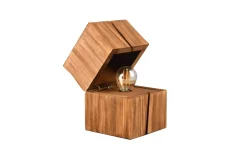 LED-Tischleuchte Treasure, holzfarbig