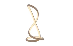 LED-Tischleuchte Twist, sandfarbig, inkl. Dimmfunktion