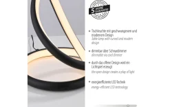 LED-Tischleuchte Twist, schwarz, inkl. Dimmfunktion