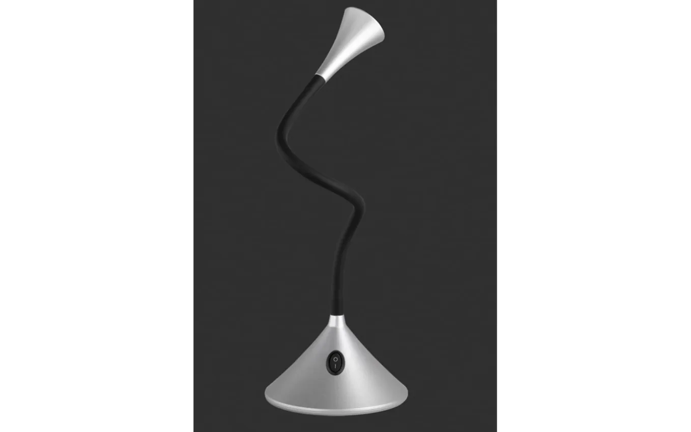 LED-Tischleuchte Viper, silber, 31 cm
