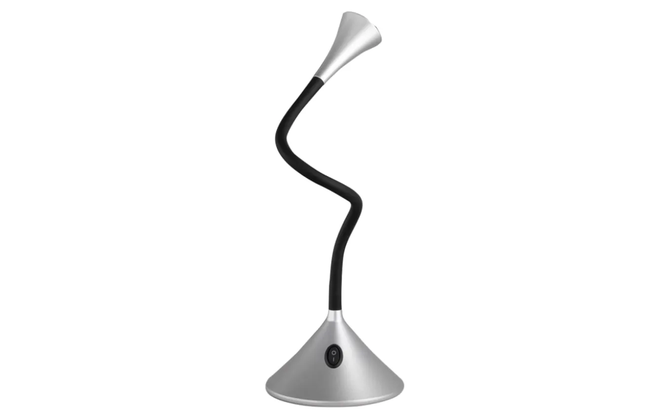 LED-Tischleuchte Viper, silber, 31 cm
