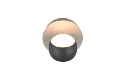 LED-Wandleuchte Cannon, anthrazit, inkl. Funkfernbedienung