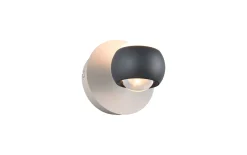 LED-Wandleuchte Cannon, anthrazit, inkl. Funkfernbedienung