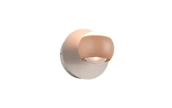 LED-Wandleuchte Cannon, peach, inkl. Funkfernbedienung