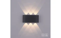 LED-Wandleuchte Carlo, anthrazit, 6-flammig, 17 cm
