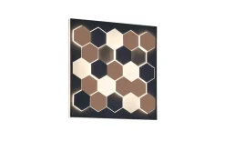 LED-Wandleuchte Cinque Cifavo, schwarz, inkl. Dimmfunktion