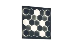 LED-Wandleuchte Cinque Cifavo, schwarz, inkl. Dimmfunktion