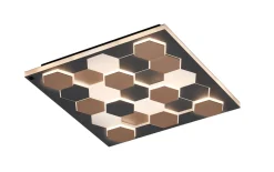 LED-Wandleuchte Cinque Cifavo, schwarz, inkl. Dimmfunktion