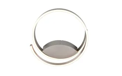 LED-Wandleuchte Cinque Cinardi, nickelfarbig, inkl. Dim to Warm Funktion