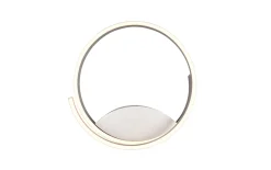 LED-Wandleuchte Cinque Cinardi, nickelfarbig, inkl. Dim to Warm Funktion