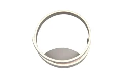 LED-Wandleuchte Cinque Cinardi, nickelfarbig, inkl. Dim to Warm Funktion