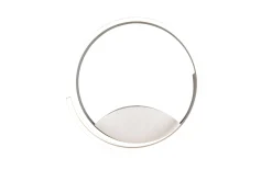 LED-Wandleuchte Cinque Cinardi, nickelfarbig, inkl. Dim to Warm Funktion