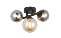 LED-Wandleuchte Esfera, schwarz, 31 cm