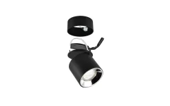 LED-Wandleuchte Guayana, schwarz, 12 cm