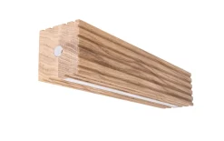 LED-Wandleuchte Mineo, Eiche, inkl. Touch Dimmer