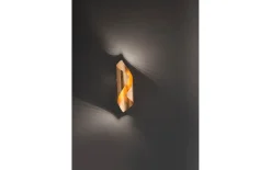LED-Wandleuchte Nevis, goldfarbig, 31 cm