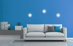 LED-Wandleuchte Shelly, weiß