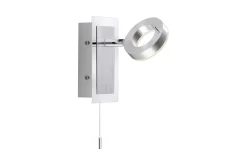 LED-Wandleuchte Sileda, aluminium matt, 15 cm