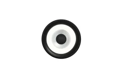LED-Wandleuchte Speaker, schwarz/alufarbig