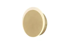 LED Wandleuchte Sun, goldfarbig