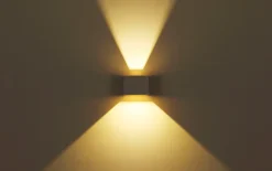 LED-Wandleuchte Veronika sandfarbig