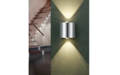 LED Wandleuchte Wales, nickel matt, 9 cm