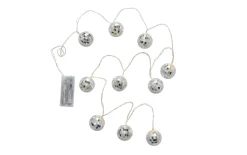 Lichterkette Disco, silber, 48 cm