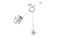 Lichterkette für Papiersterne Lighty, transparent, 150 cm