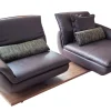 Liegesofa Mooove, schoko/Wildnussbaum, inkl. Funktionen