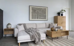 Lounge-Sofa Lido, sandfarbig