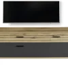 Lowboard QUINCY, anthrazit/Eiche-Nachbildung, inkl. Softclose Funktion