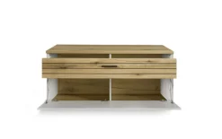 Lowboard QUINCY, grau/Eiche-Nachbildung