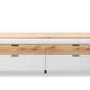 Lowboard Torano, lightgrey supermatt, Coast Evoke Eiche Nachbildung